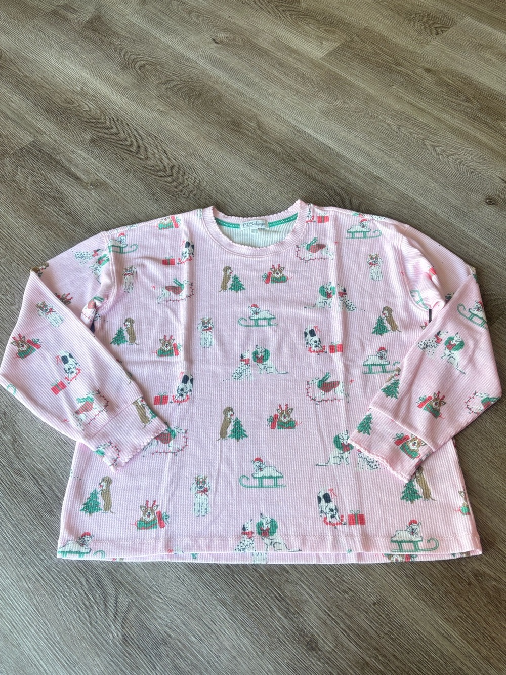PJ Salvage Peace & Pawlidays Dog Print Pajama Set - Picture 9 of 11
